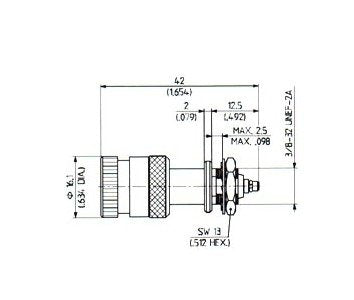 Huber+Suhner BNC to MMCX Adaptor - Image 1