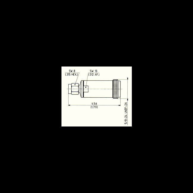 High Precision PC3.5-N Male to Female Adaptors - Set of 2 - Image 1
