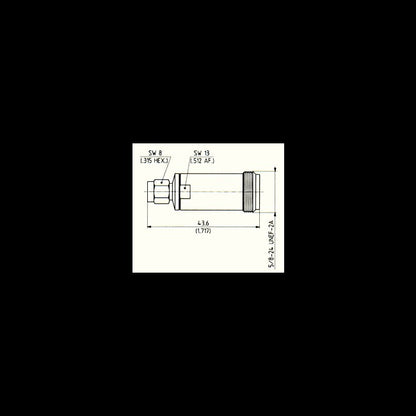 High Precision PC3.5-N Male to Female Adaptors - Set of 2 - Image 1
