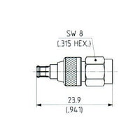 MCX-SMA Adaptor Connector