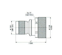 Huber+Suhner N 7/16 Adaptor