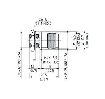 Huber+Suhner MCX to TNC Adaptor - Image 1