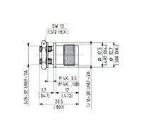 Huber+Suhner MCX to TNC Adaptor