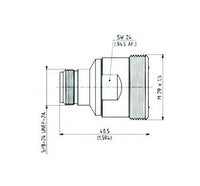 Huber+Suhner N to 7/16 Adaptor