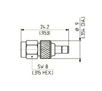 SMA to SMB Coaxial Adaptor
