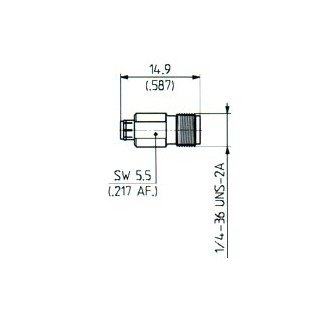 Huber+Suhner MMBX to SMA Adaptor - Image 1