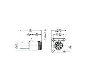 BNC-N Female to Female Panel Mount Adaptor - Image 1