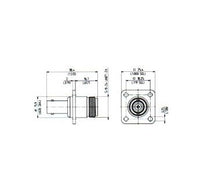 BNC-N Female to Female Panel Mount Adaptor
