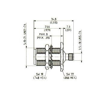 Huber+Suhner N-SMA Female-Female Adaptor - Image 1