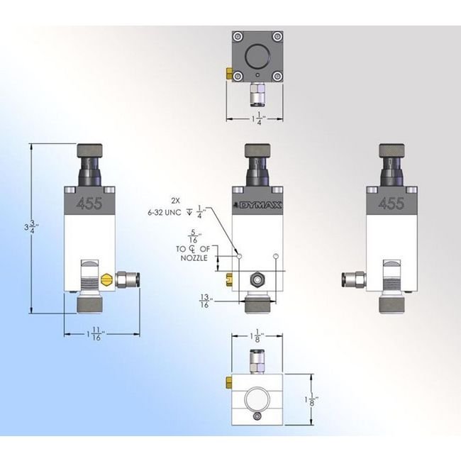 Dymax Model 455 Series Tubing Mountable Fluid Dispenser - Image 2