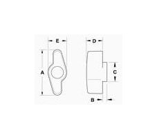 Durable Swept T-Knob for Adjustment Control - Image 2