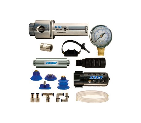 Adjustable E-Vac Deluxe Kit with Muffler - 8.2 SCFM Air Consumption - Image 1
