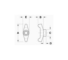 Fiberglass Reinforced Nylon Mouse Ears T-Knob - Image 2