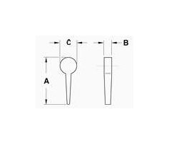 Durable Lever Handle Knob: Fiberglass Reinforced Nylon - Image 2