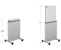 Clear-Lead Adjustable Height Mobile Barrier