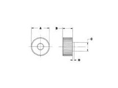 Soft Touch Round Control Knob - Image 2