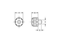 Fluted Adjustment Control Knob - Fiberglass Reinforced Nylon - Image 2