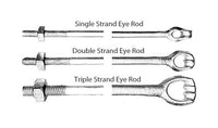 8' Copperbonded Forged-Eye Anchor Rod