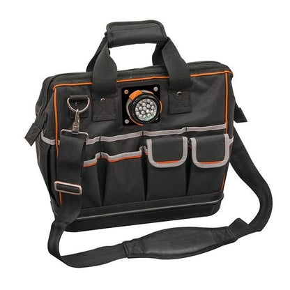 Klein Tradesman Pro Lighted Tool Bag - 15-1/4 in. Overall Length, 14 in. Overall Height - Image 1