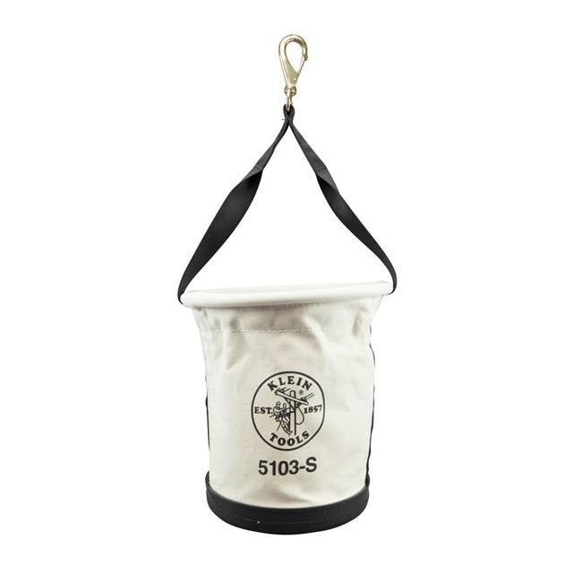 Klein® 12 in. Heavy Duty Tapered Wall Canvas Bucket - Image 2