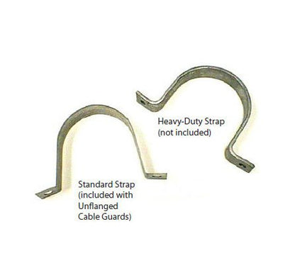 Heavy Duty Steel Cable Guard Straps 3/16x1 - Image 1