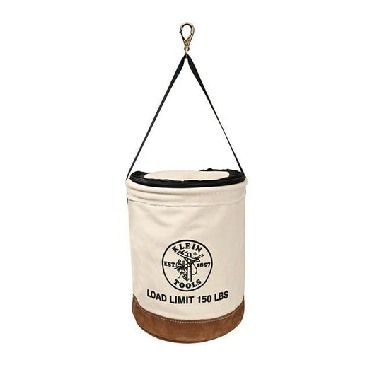 Klein® Heavy Duty Top Closing Canvas Bucket, 17 in. Overall Height - Image 1
