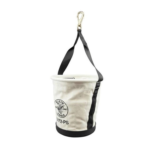 Klein® Tools 12 in. Heavy Duty Tapered Wall Bucket with 15 Interior Pockets - Image 1