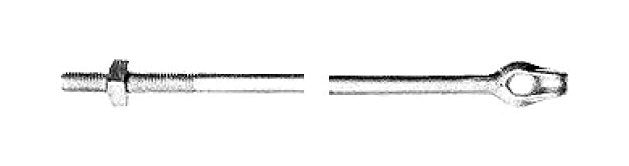 Hot Dip Galvanized Threaded Forged-Eye Anchor Rod - Image 1