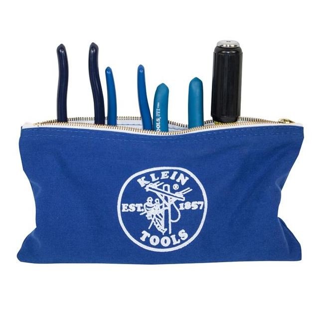 Klein® 4-Pack Canvas Zipper Tool Bags - Set of 4 Assorted Colors - Image 4