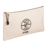 Klein® Tools Canvas Zipper Bag, 12-1/2 in. x 7 in.