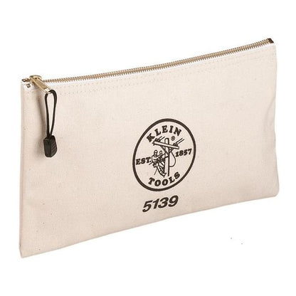 Klein® Tools Canvas Zipper Bag, 12-1/2 in. x 7 in. - Image 1