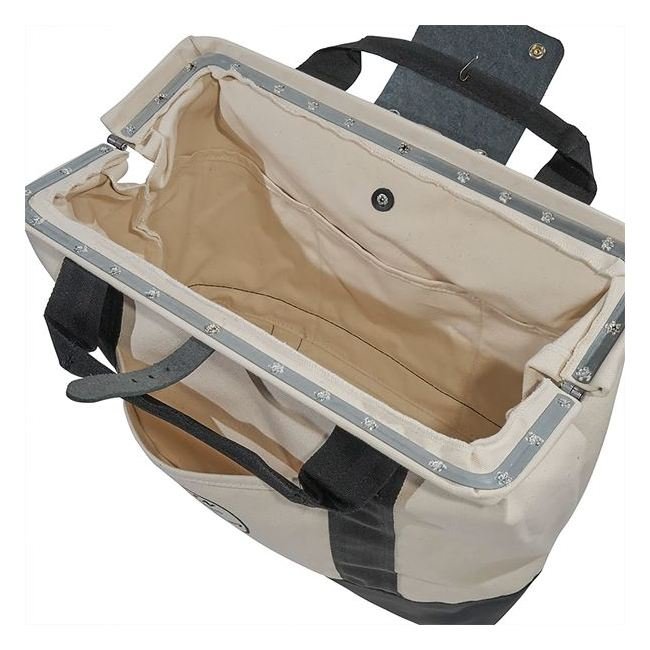 Klein® 14 in. Canvas Tool Bag with Leather Bottom - Image 3