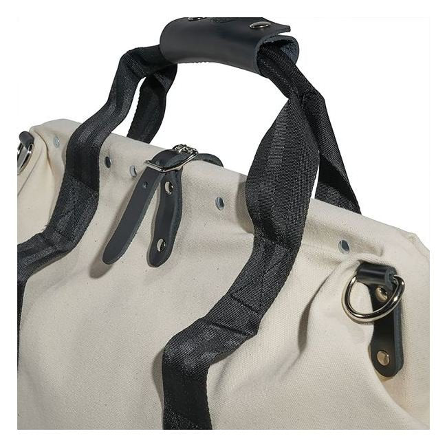 Klein® 14 in. Canvas Tool Bag with Leather Bottom - Image 5