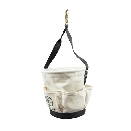 Klein Heavy Duty Tapered Wall Canvas Bucket - 12 in. Height - Image 1