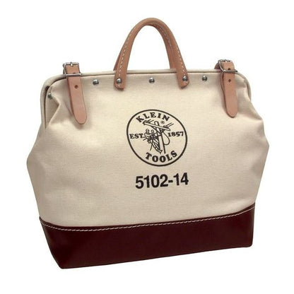 Klein® 14 in. Canvas Tool Bag with Rivet Reinforcement - Image 1