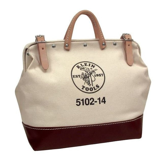 Klein® 14 in. Canvas Tool Bag with Rivet Reinforcement - Image 1