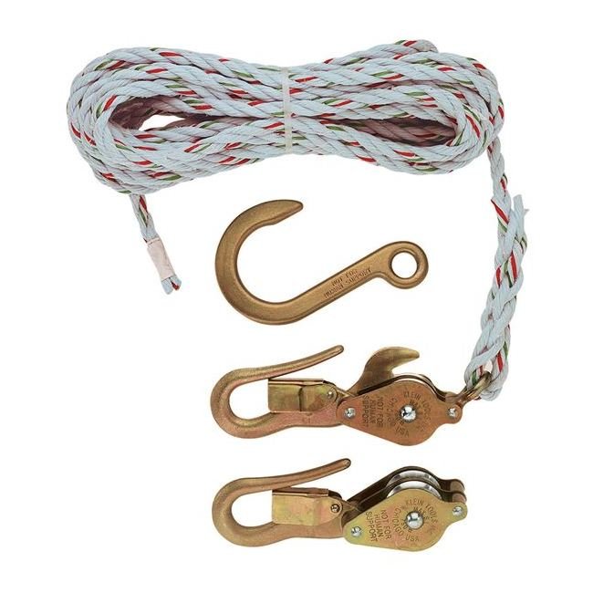 Klein® H268 Guarded Block & Tackle with Galvanized-Steel Shell Blocks - Image 1