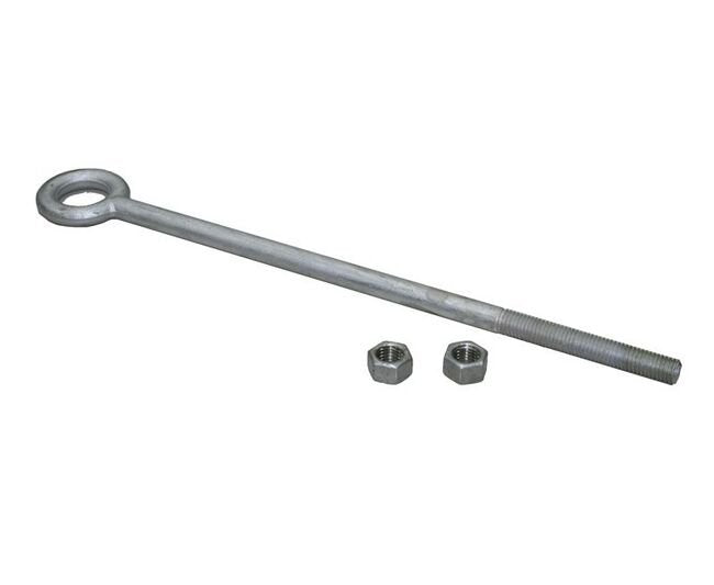 Galvanized Eye Bracket for Conveyor Pull Cord - Kill Switches - Image 1