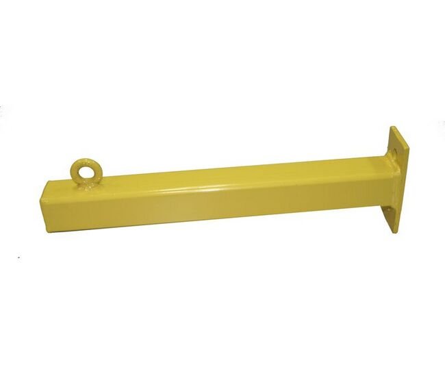 Safety Yellow End Bracket for Pull Cord on Stacker/Truss Conveyor - Image 1