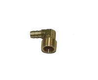 Brass 90 Degree Barb Fitting, 1/2 inch Pipe x 3/8 inch