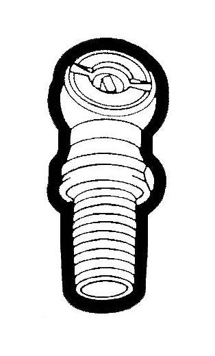 Male Pipe Thread Air Chuck - 1/4" Male Pipe End Ball Foot Chuck - Image 1