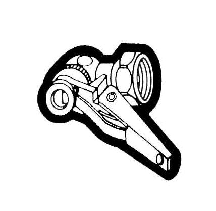 1/4" Female Pipe Thread Air Chuck - Ball Foot with Clip - Image 1