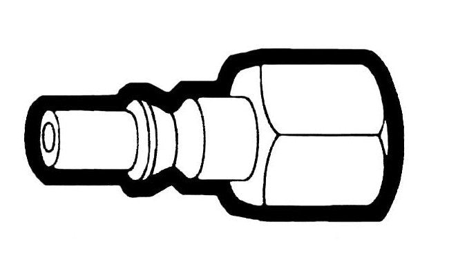 1/4" Steel Coupler Pin with Female Pipe Thread - Interchangeable with Lincoln Quick Disconnects - Image 1