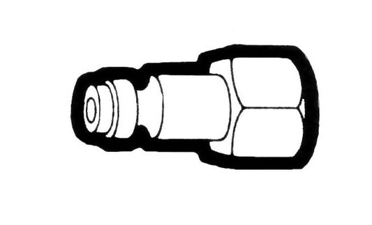 1/4" NPT Female Solid Brass Coupler Pin for Air Line Systems - Image 1