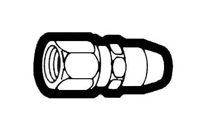 1/4" Female Pipe Thread Straight Push-On Air Chuck - Image 1