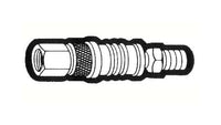 1/4" Brass Coupler Set with Steel Pin - Industrial Quick Disconnect Interchange