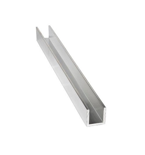 2 Inch (in) Dimension X, 1 Inch (in) Dimension Y, and 0.25 Inch (in) Dimension T Aluminum Channel with Sharp Corner - Image 1
