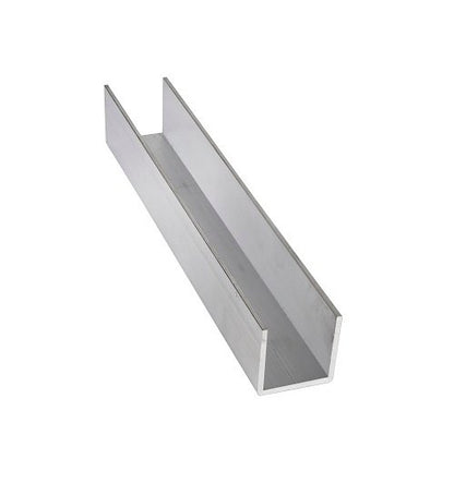 1.7 Inch (in) Dimension X and 0.07 Inch (in) Dimension R Aluminum Channel with Rounded Corner - Image 1