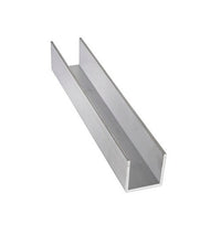 2.25 Inch (in) Dimension X and 0.094 Inch (in) Dimension R Aluminum Channel with Rounded Corner