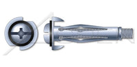 Steel Zinc Plated Extra Short Pan Head Phillips®/Slot Combo Drive Hollow Wall Anchor
